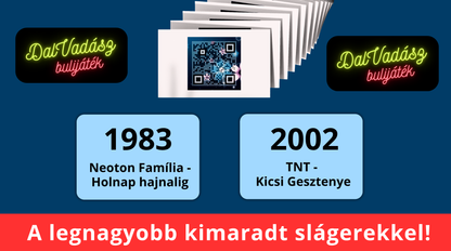 KÉK Kiegészítő 108 kártya - legnagyobb kimaradt slágerek
