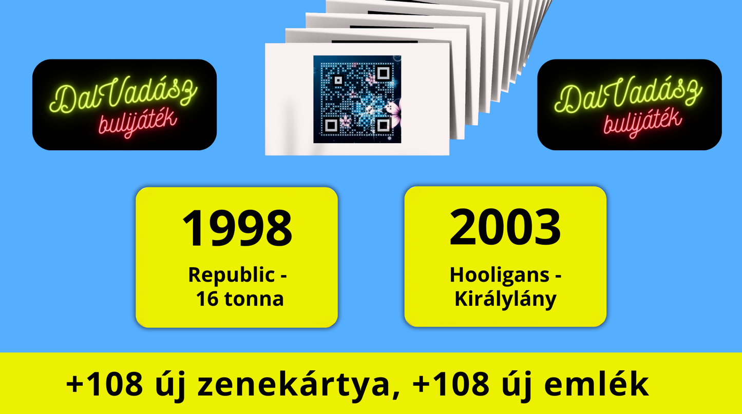 SÁRGA Kiegészítő 108 kártya - Vásárlóink kedvenc zenéi