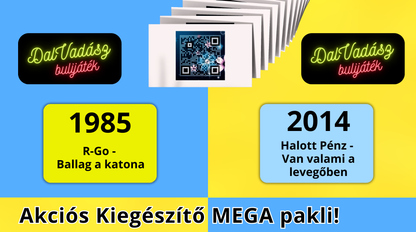 MEGA Kiegészítő 216 kártyás nyári Csomag - KÉK + SÁRGA kártyák